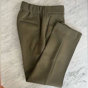 Ann Taylor Pin Tucked Taper Pants- Green